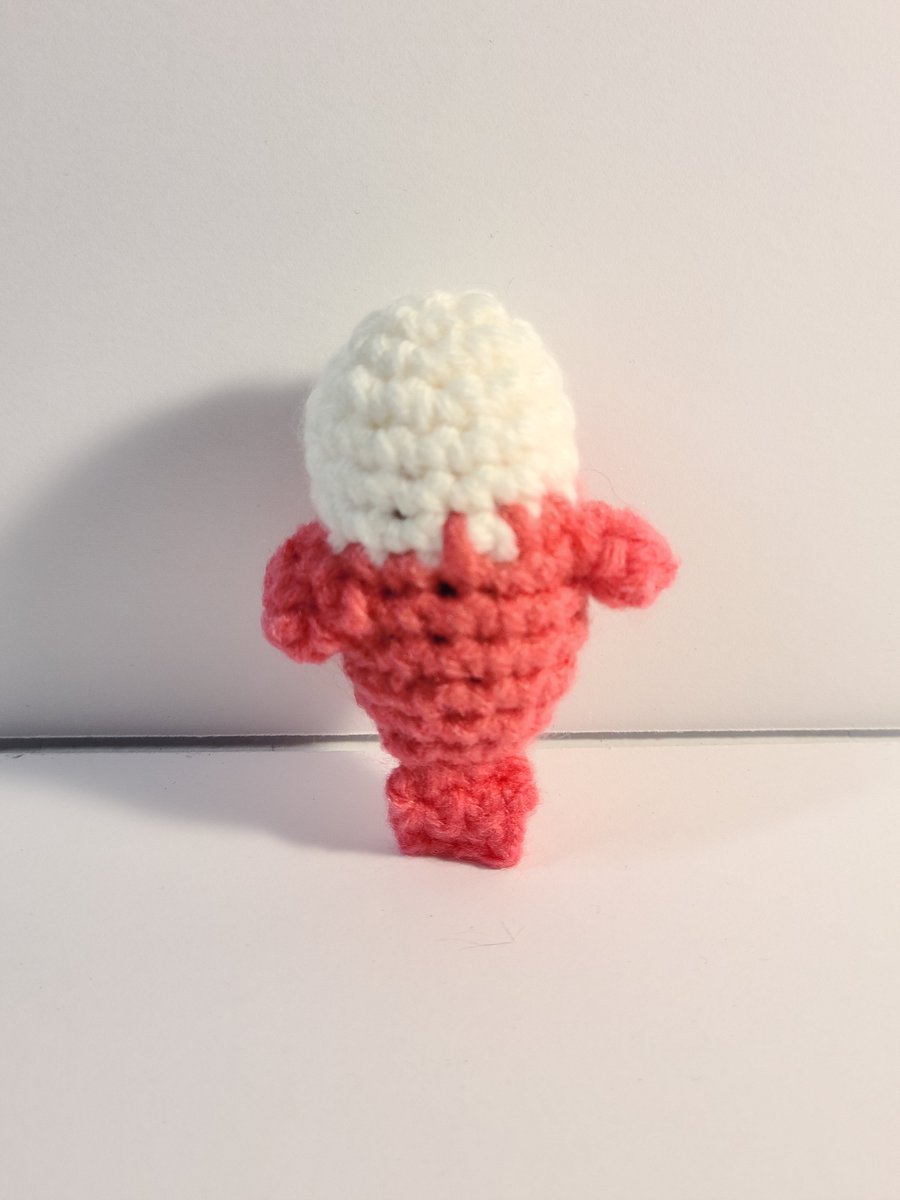 Handmade Amigurumi Mini Pink Bird Stuffed Animal product image (4)
