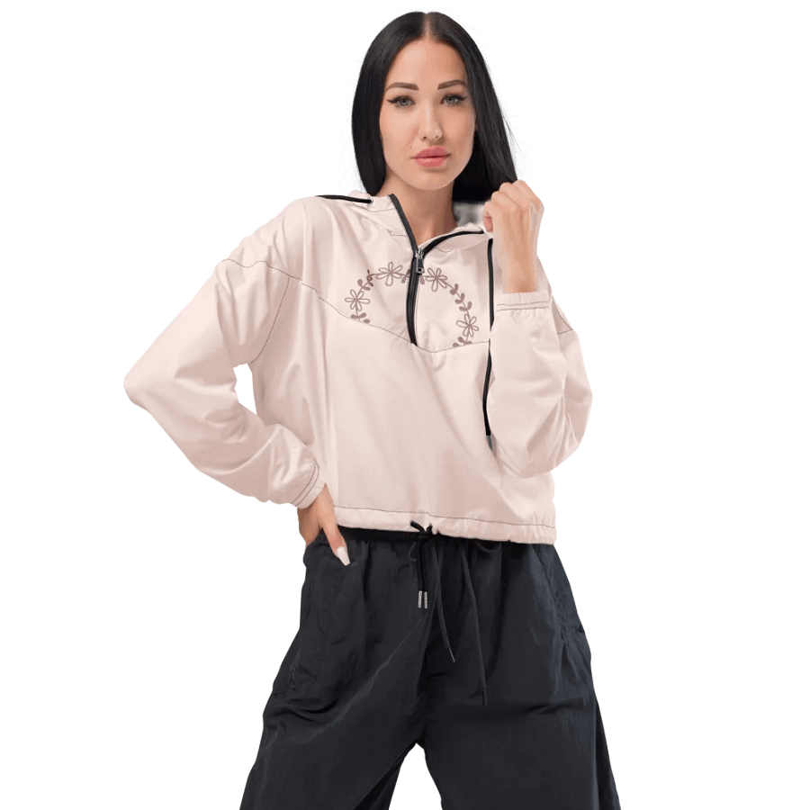 G-ORGEOUS Floral Elegance Cropped Windbreaker product image (1)