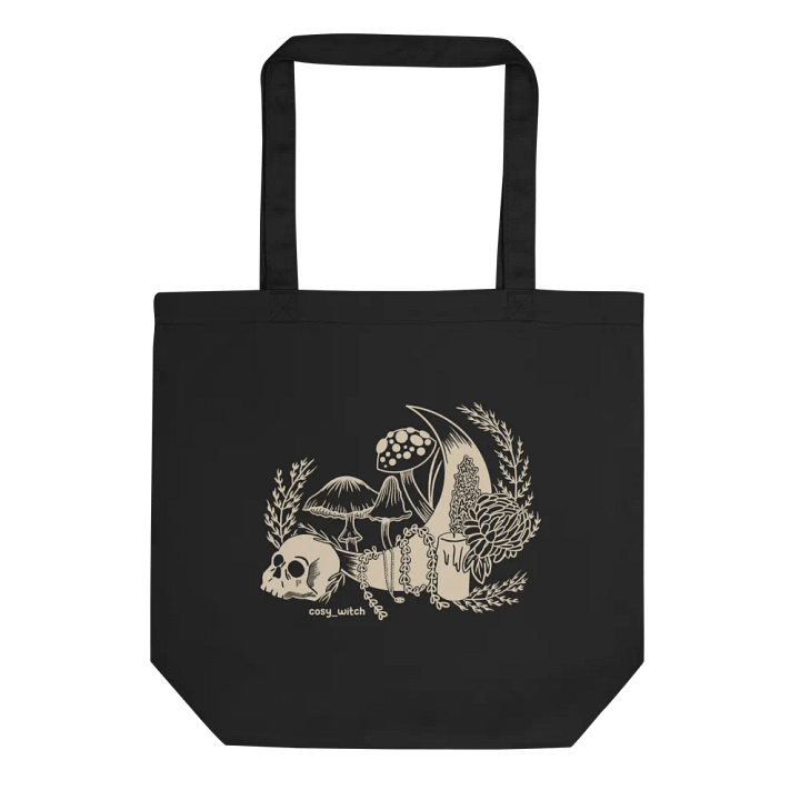 Witchy Things Eco Cotton Tote Bag - Black product image (1)