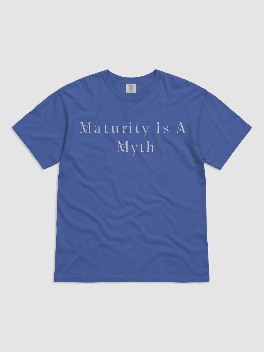 Maturity Is A Myth Mystic Blue Cursed Tee product image (1)