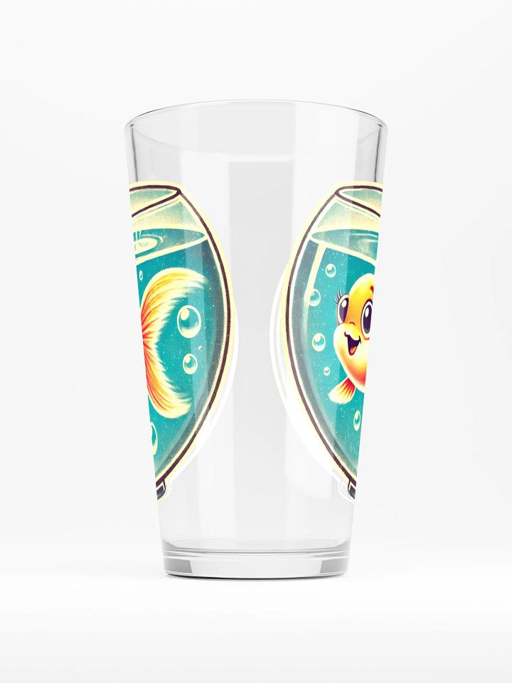 Happy Goldfish 16 oz Glass - Retro Glassware product image (2)