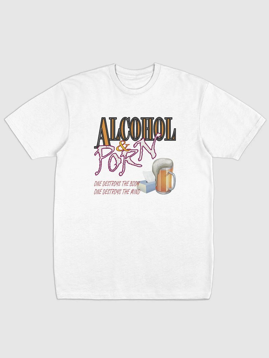 Alcohol & Porn - Cotton Heritage Men's Premium Heavyweight Tee product image (2)