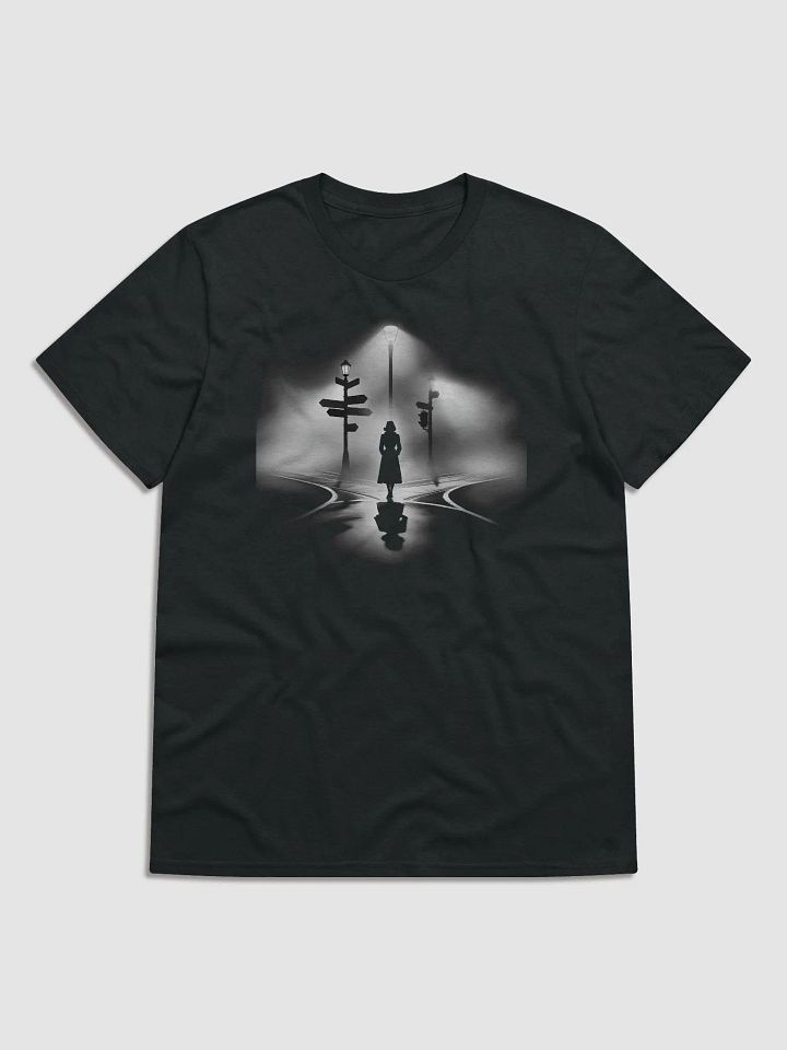 Crossroads of Fate: A Noir Intersection (Front Print Womens Tee) product image (1)