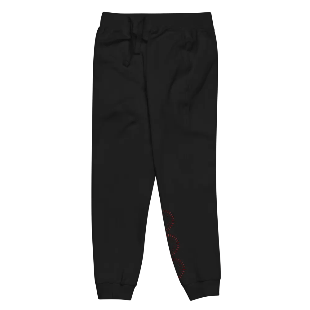 Red Circle Unisex Fleece Joggers product image (7)