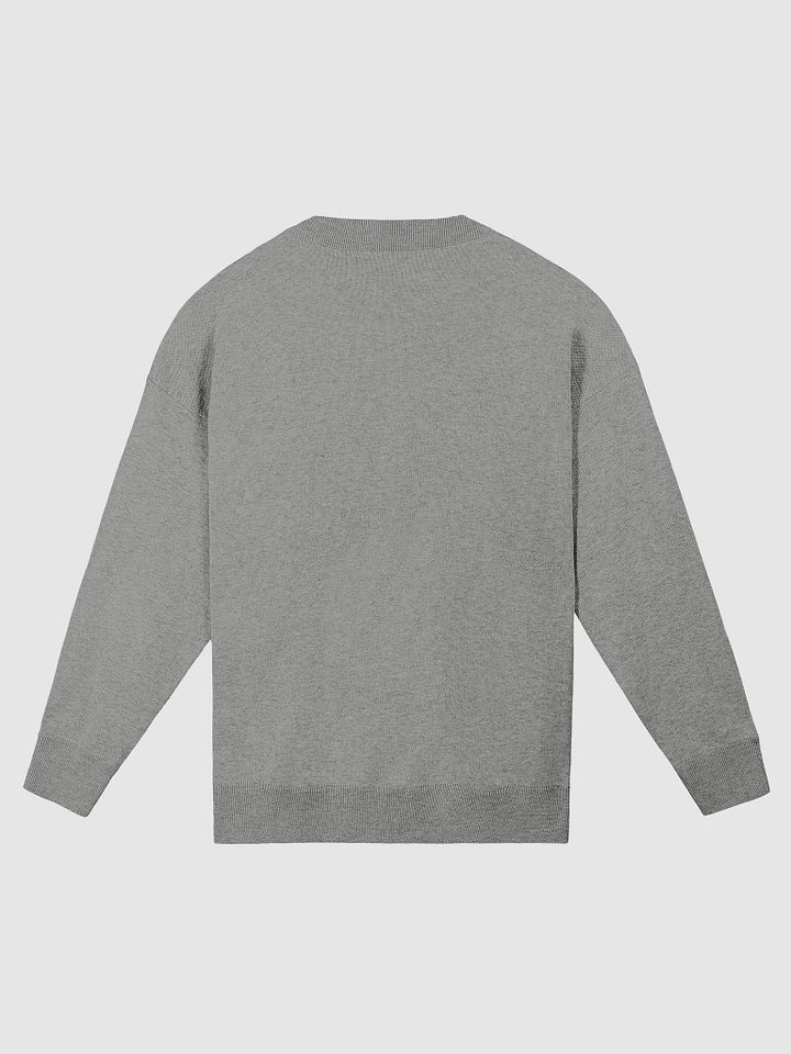 BUSY-BRAINED (lg. design, grey and white) knitwear relaxed crewneck product image (10)