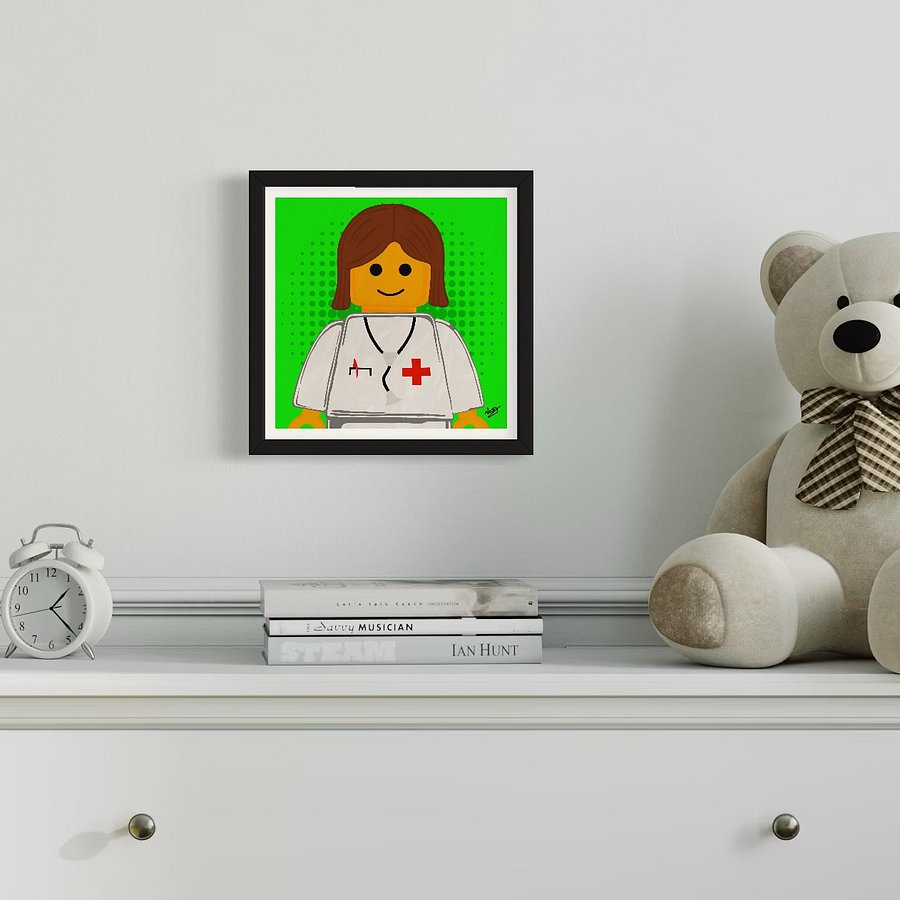 LEGO PEOPLE - Ms Doctor (Framed Matte Print) product image (3)