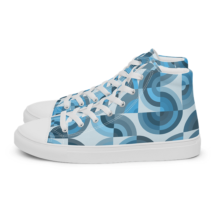 Geometric Blue Mosaic Women's High Tops product image (1)