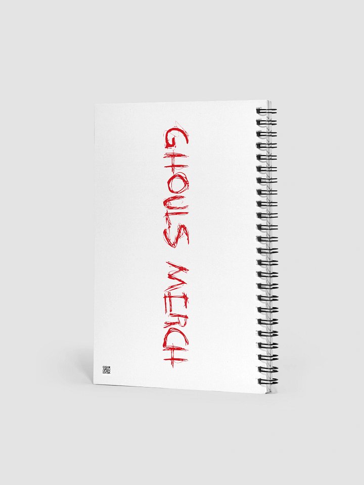 Graffiti Sad Red & Black Bear Notebook product image (2)