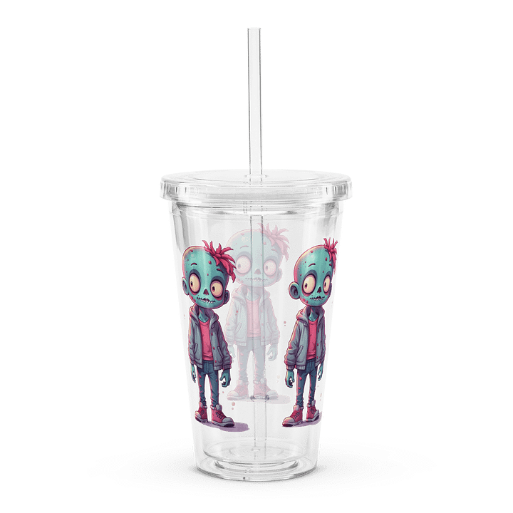 Dresden Mire Double Wall Clear Plastic Tumbler product image (2)