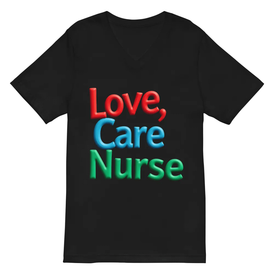 Colorful Nurse Love V-Neck Tee product image (3)