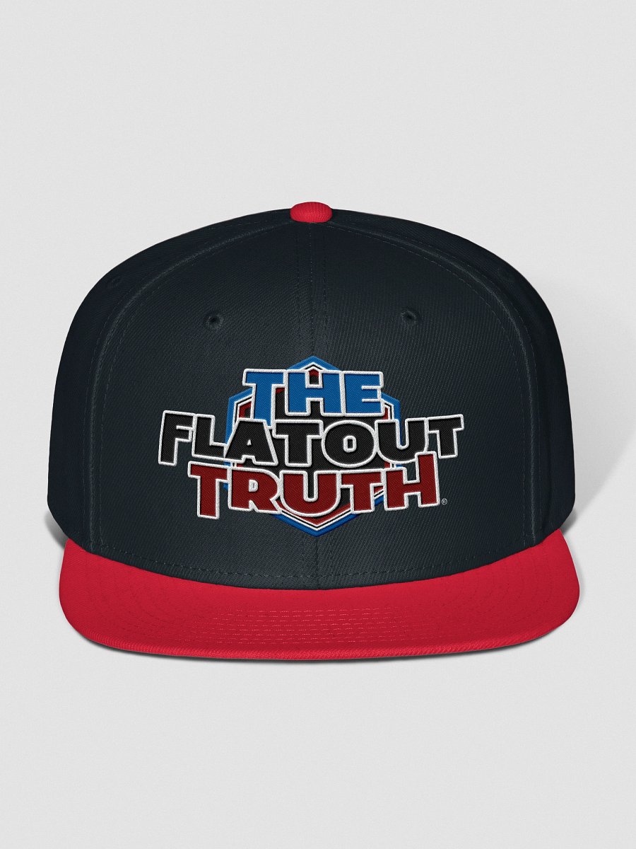 TFOT Embroidered Blue Hex Flat Snapback Hat product image (3)