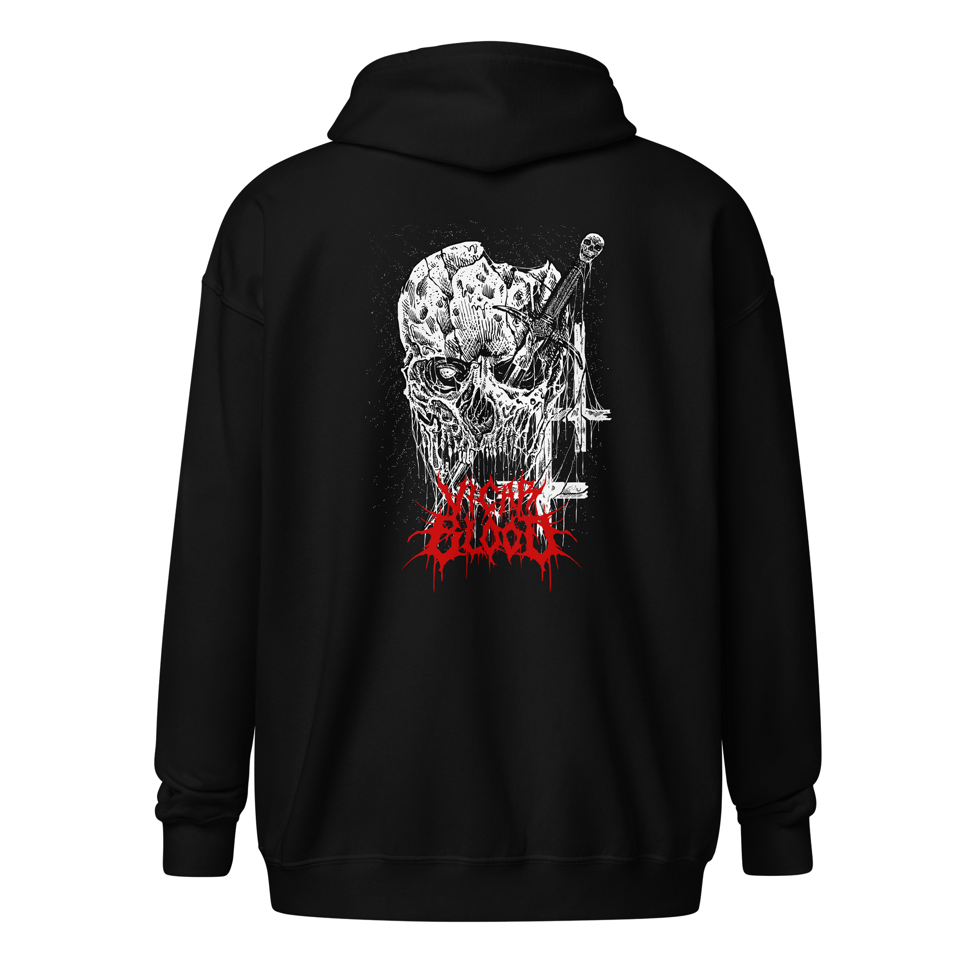 Vicar Blood Skull ZIP UP HOODIE product image (2)