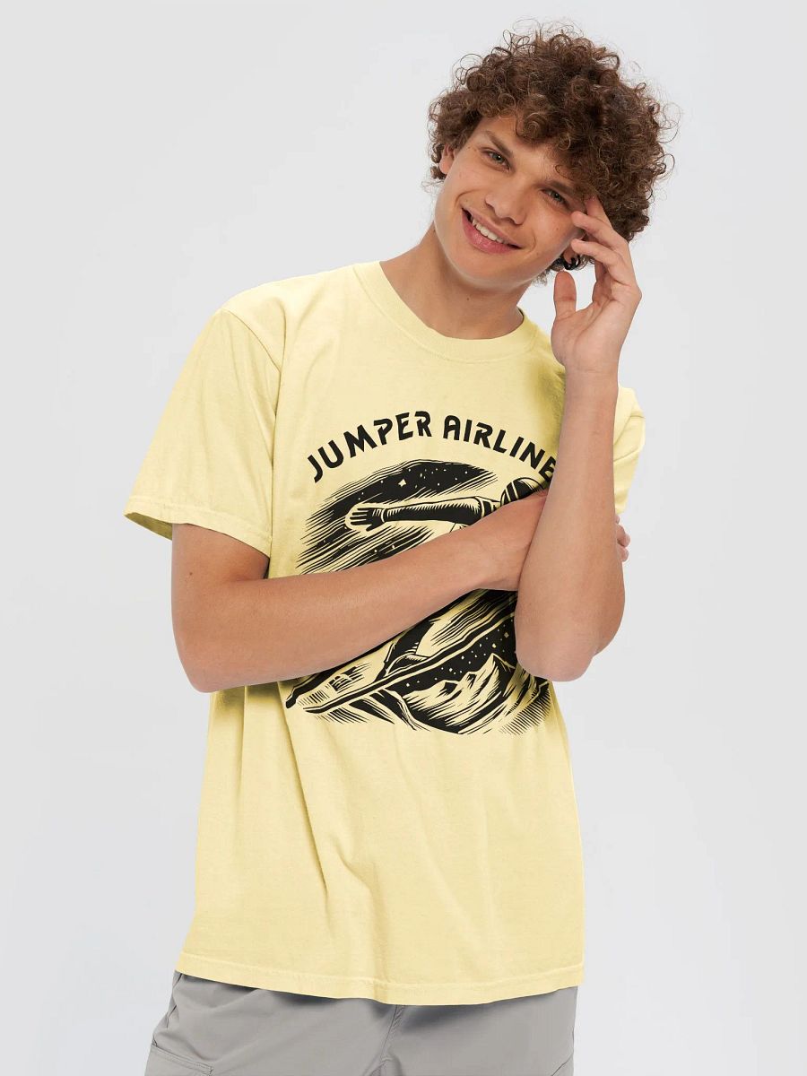 Funny Ski Jumper Airlines Winter Sports T-Shirt product image (4)