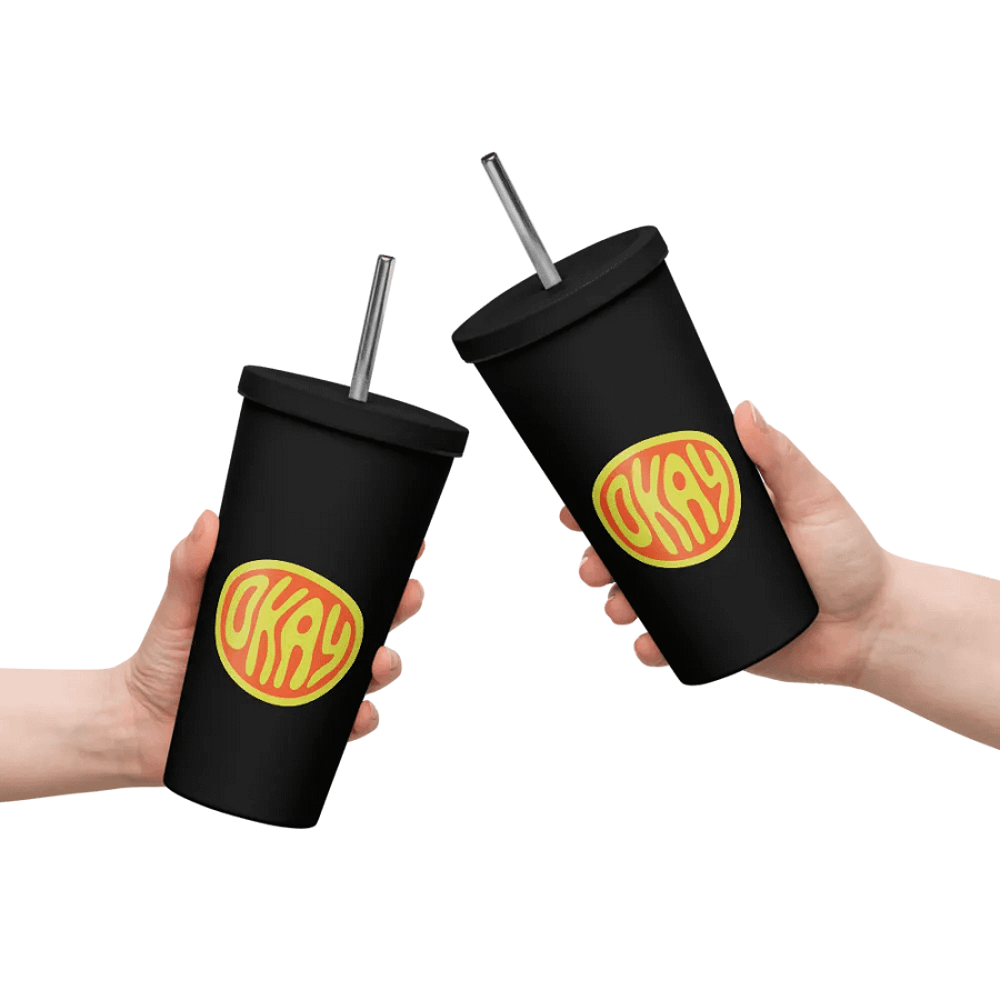 Insulated Tumbler with a Straw (OKAY) product image (10)