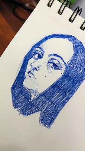 Día 03 dibujo del día x 30 días 🙃 #fineartportrait #portraitsketching #sketchportrait