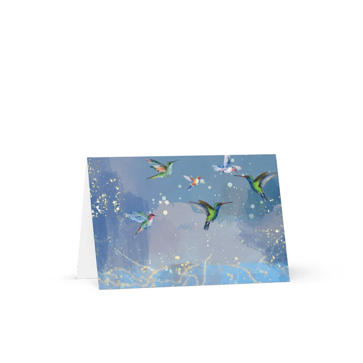 Dreamy Hummingbird Flight Greeting Card product image (1)
