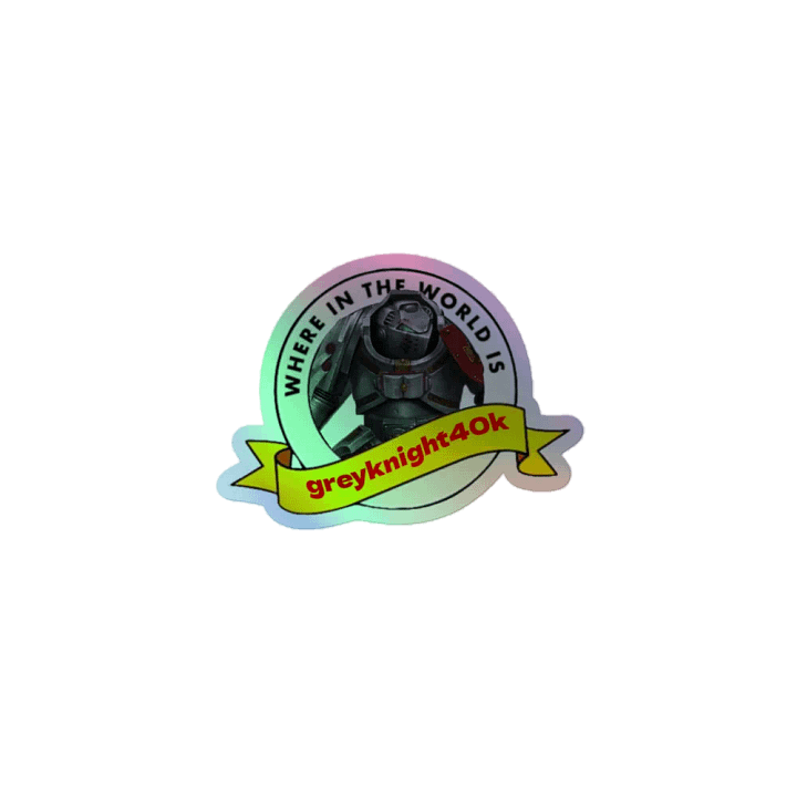 Holographic WITWIGK40K sticker product image (1)