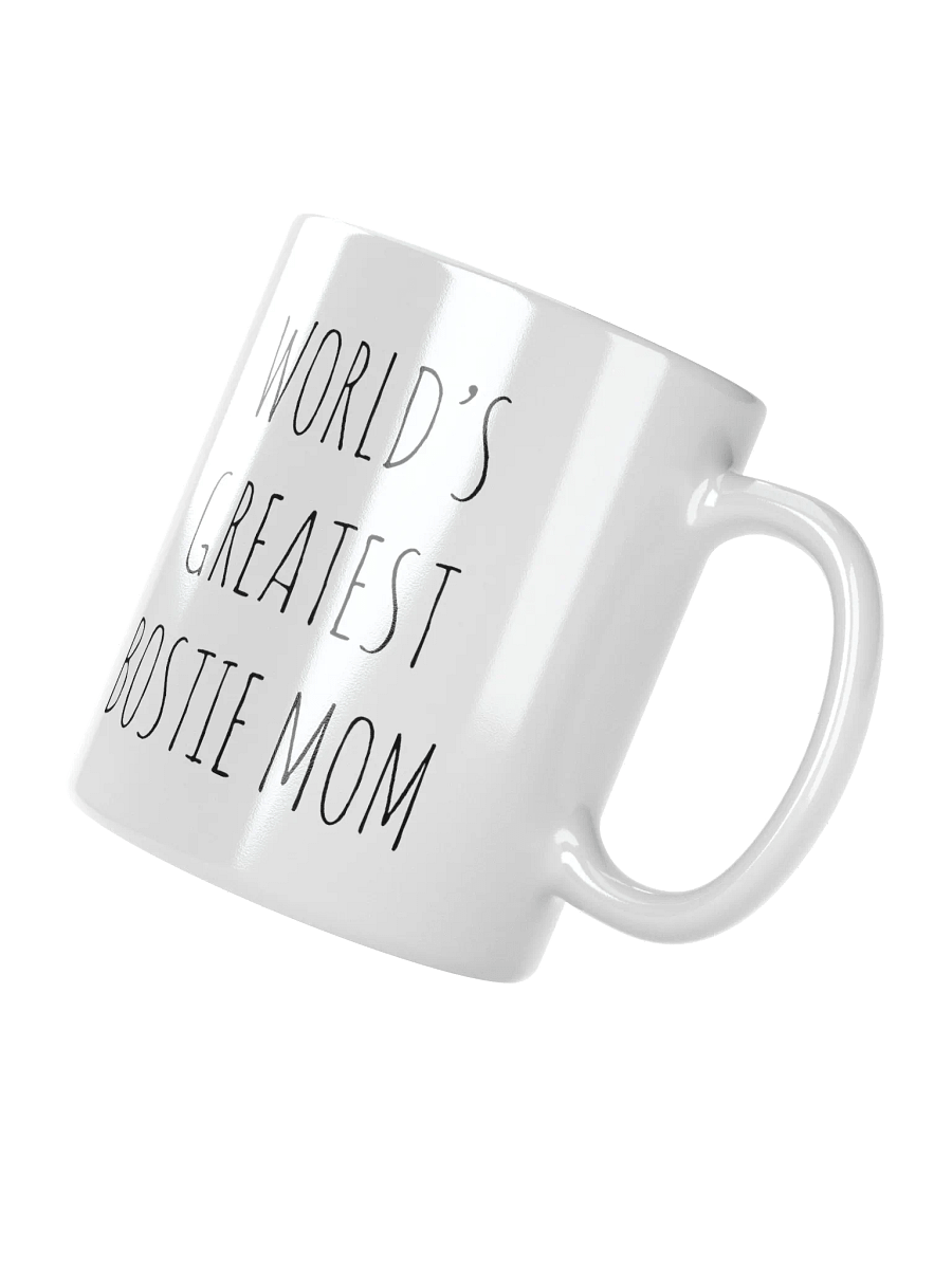 World's Greatest Bostie Mom Minimalist Rustic Chic Mug product image (5)