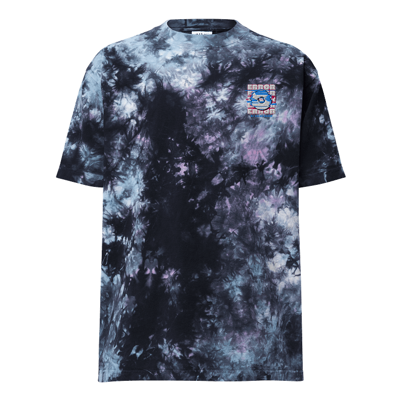 Solar merch error tie-dye t-shirt