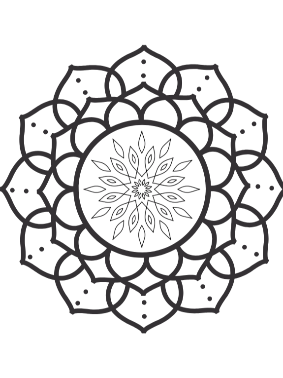 60, Mandala Art Adult colouring Book product image (2)