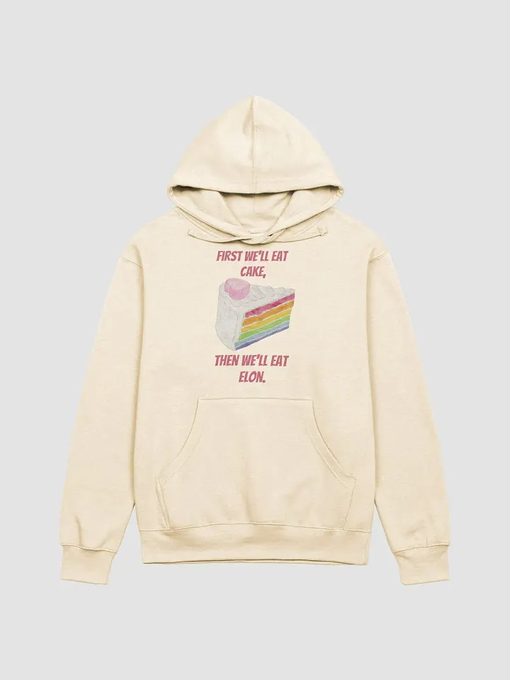 First Cake, Then Elon Adult Hoodie product image (4)