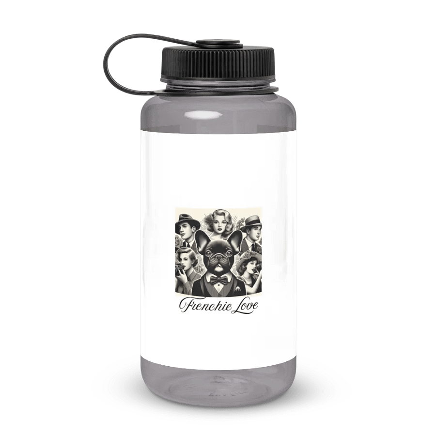 Vintage Frenchie Love Water Bottle product image (1)