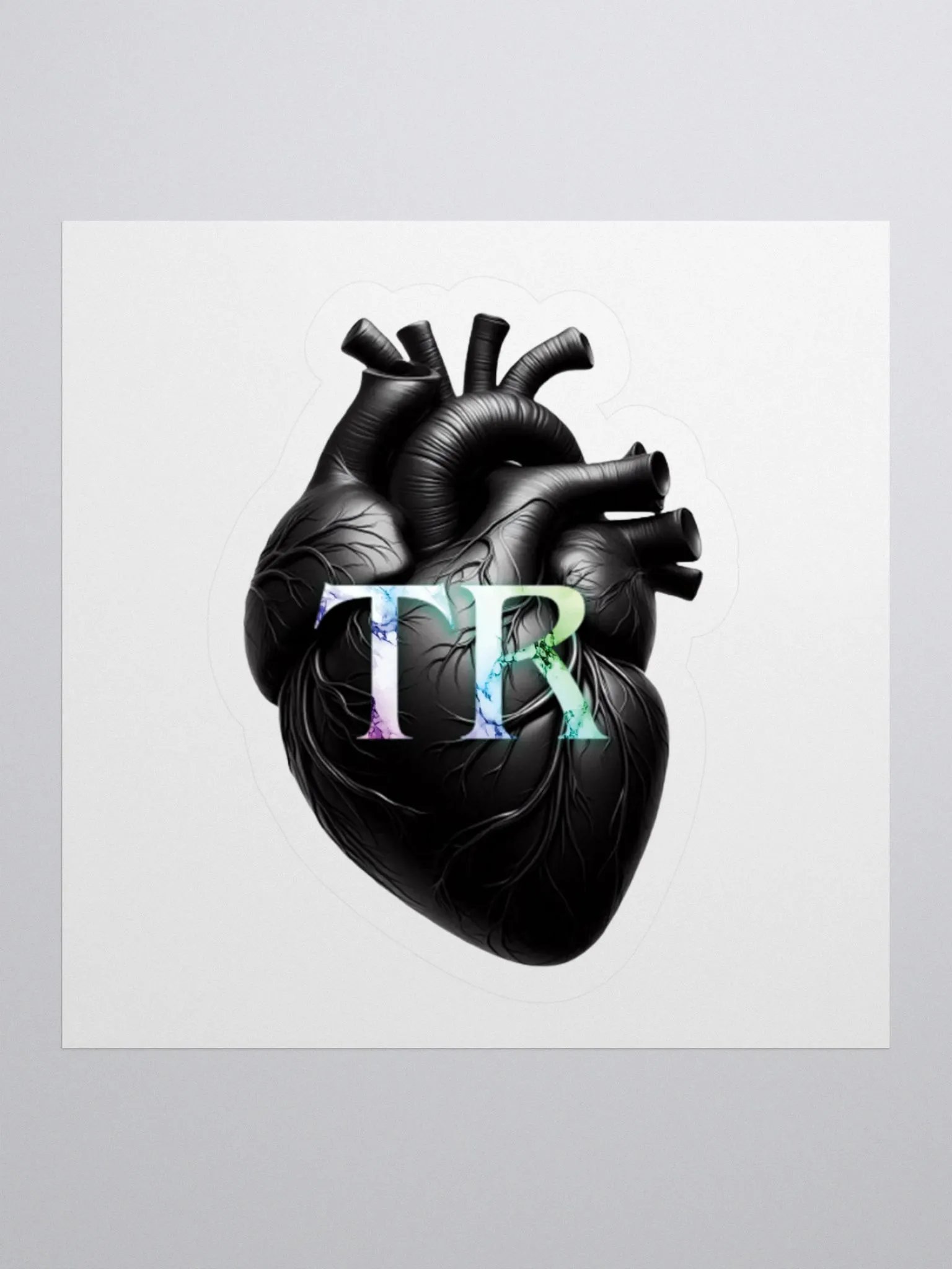 TR Black Heart sticker product image (3)