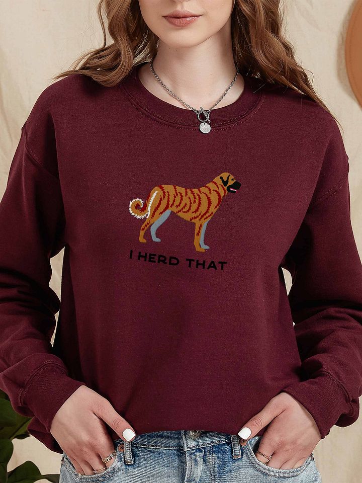 I Herd That Sweatshirt (Embroidered) of an Anatolian Shepherd Dog(Brindle) product image (2)