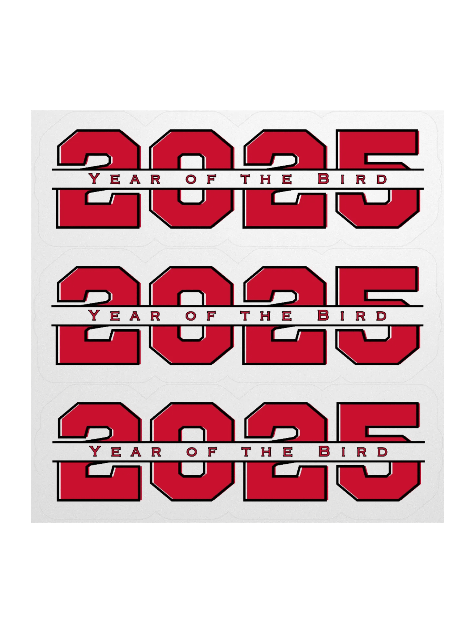 Red "Year of the Bird" Stickers product image (2)