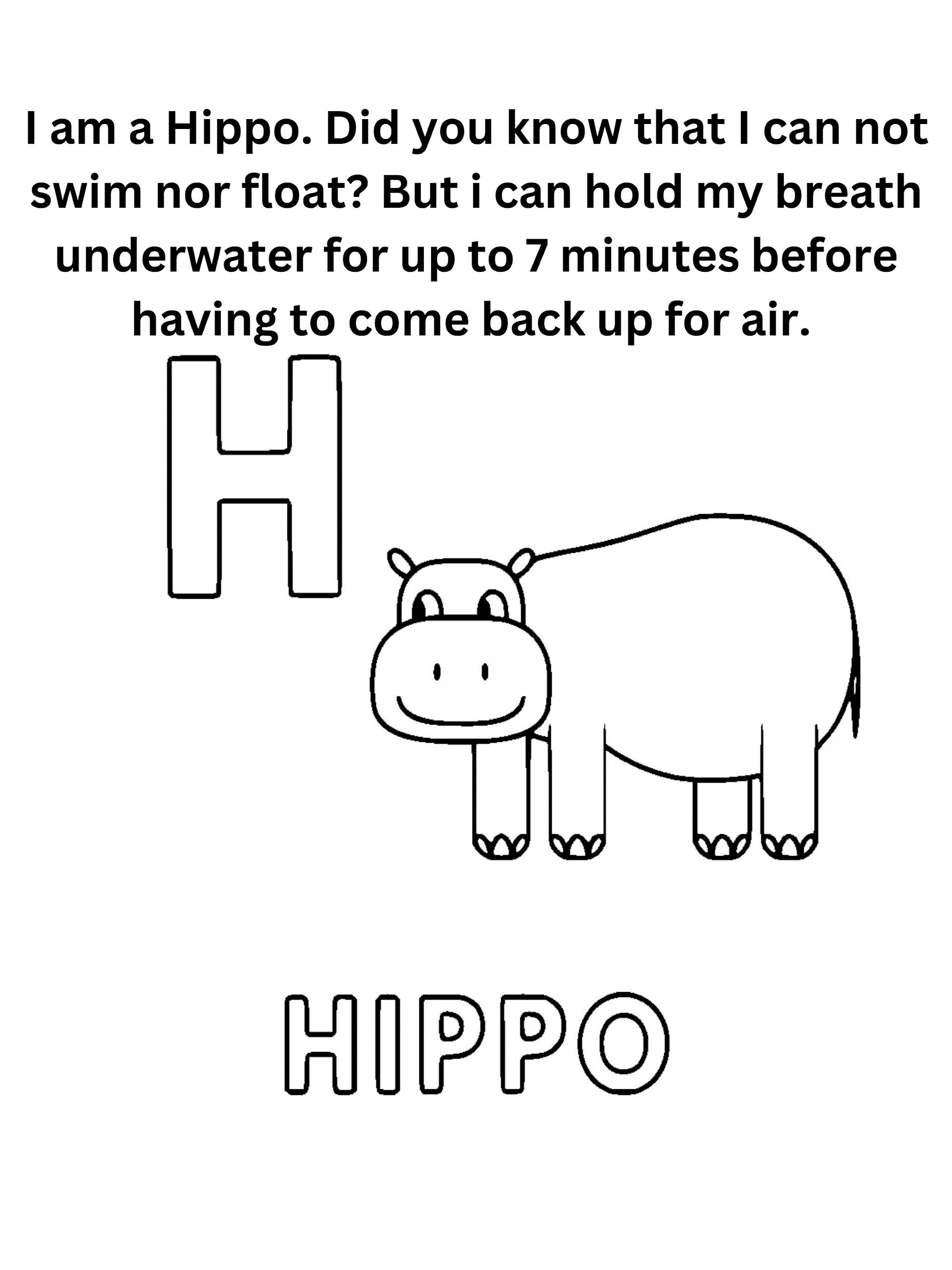 "Did You Know" Animal Facts Alphabet Coloring Pages product image (9)