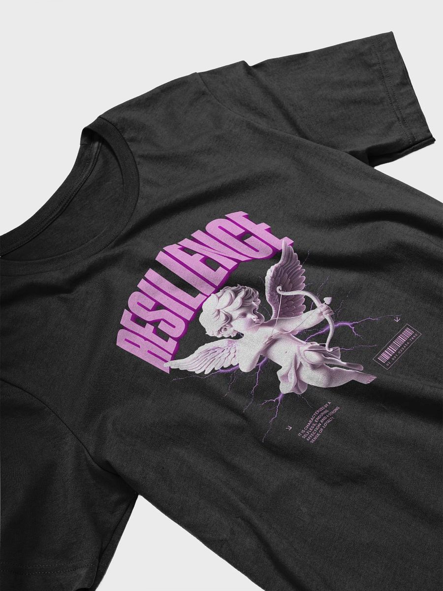 Resilience black t-shirt, angel product image (3)