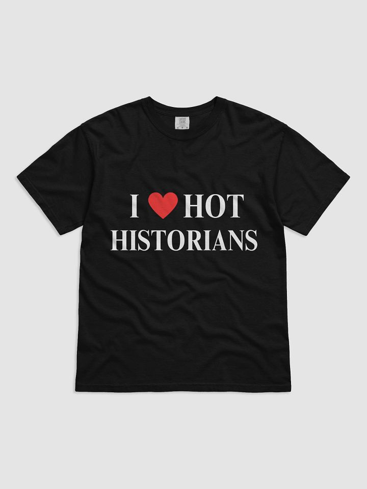 I HEART HOT HISTORIANS TEE - BLACK product image (1)