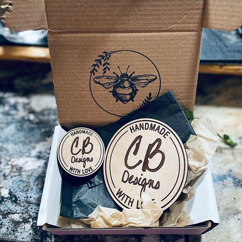 Got these awesome branding plaques from @bumbleandbirch! For all my small business out there looking for something for brandi...