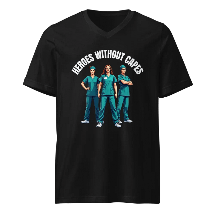 Heroes Without Capes V-Neck Tee product image (1)
