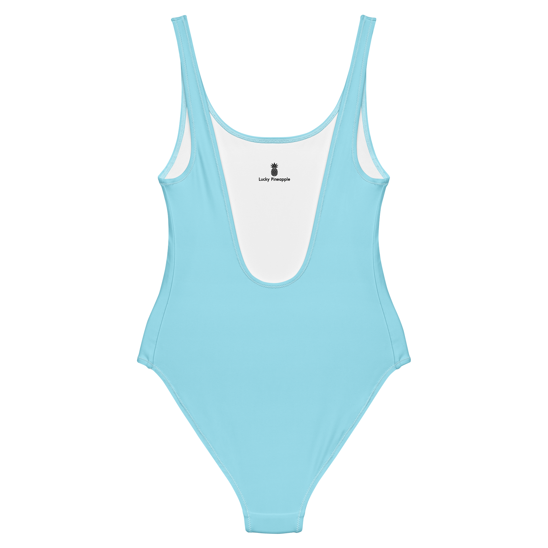 Salt Lake City Ice Blue Solid Color Retro Inspired Women's One Piece Swimsuit product image (2)
