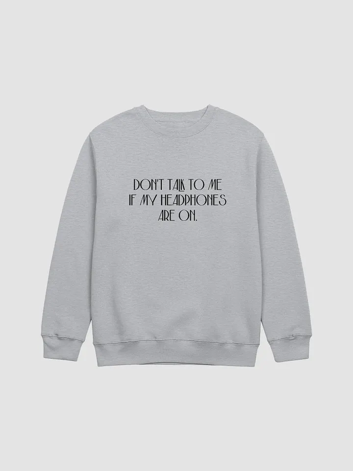 HEADPHONES ON (variant 5) printed crewneck product image (10)