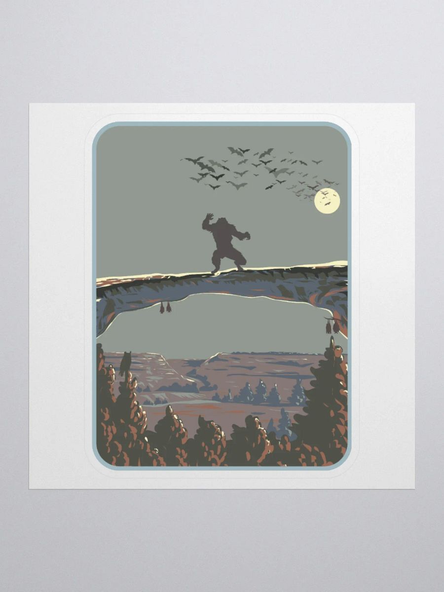 Skinwalker Moon Kiss Cut Stickers product image (2)
