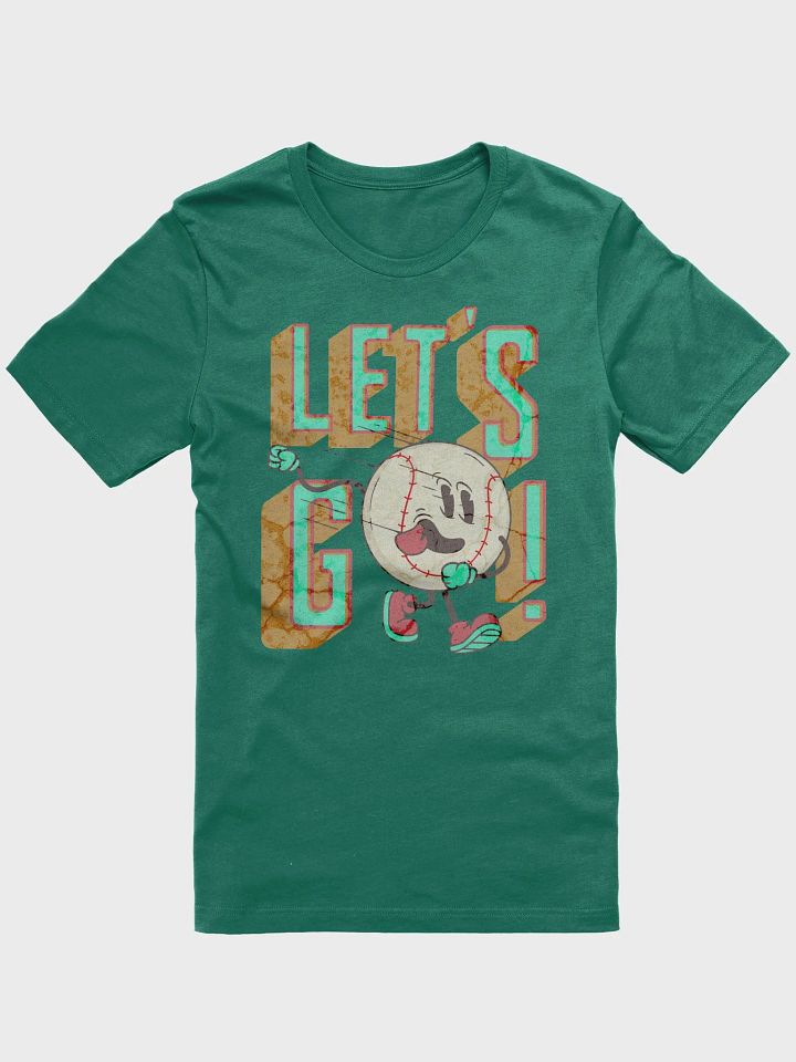 Lets Go Baseball Mascot Joyful T-Shirt product image (1)