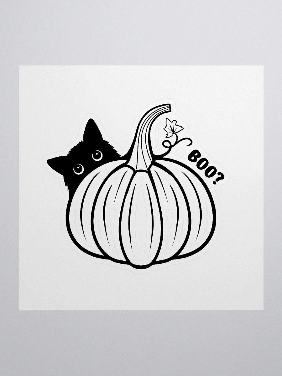 Kitty with a Pumpkin Sticker product image (1)