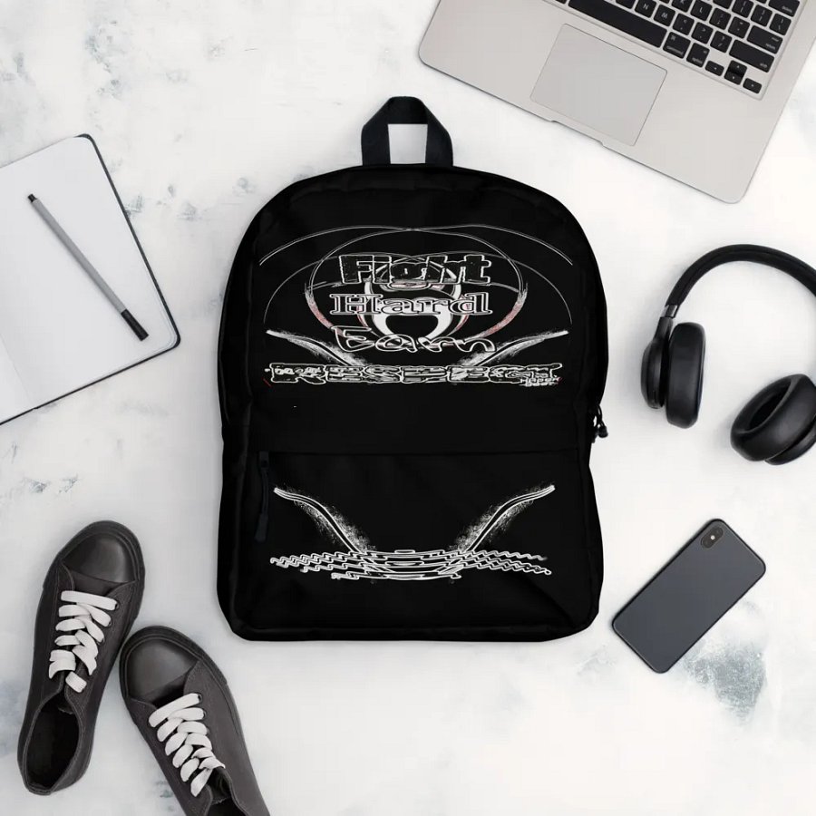 Fight Hard Earn Respect - Black - Backpack product image (12)