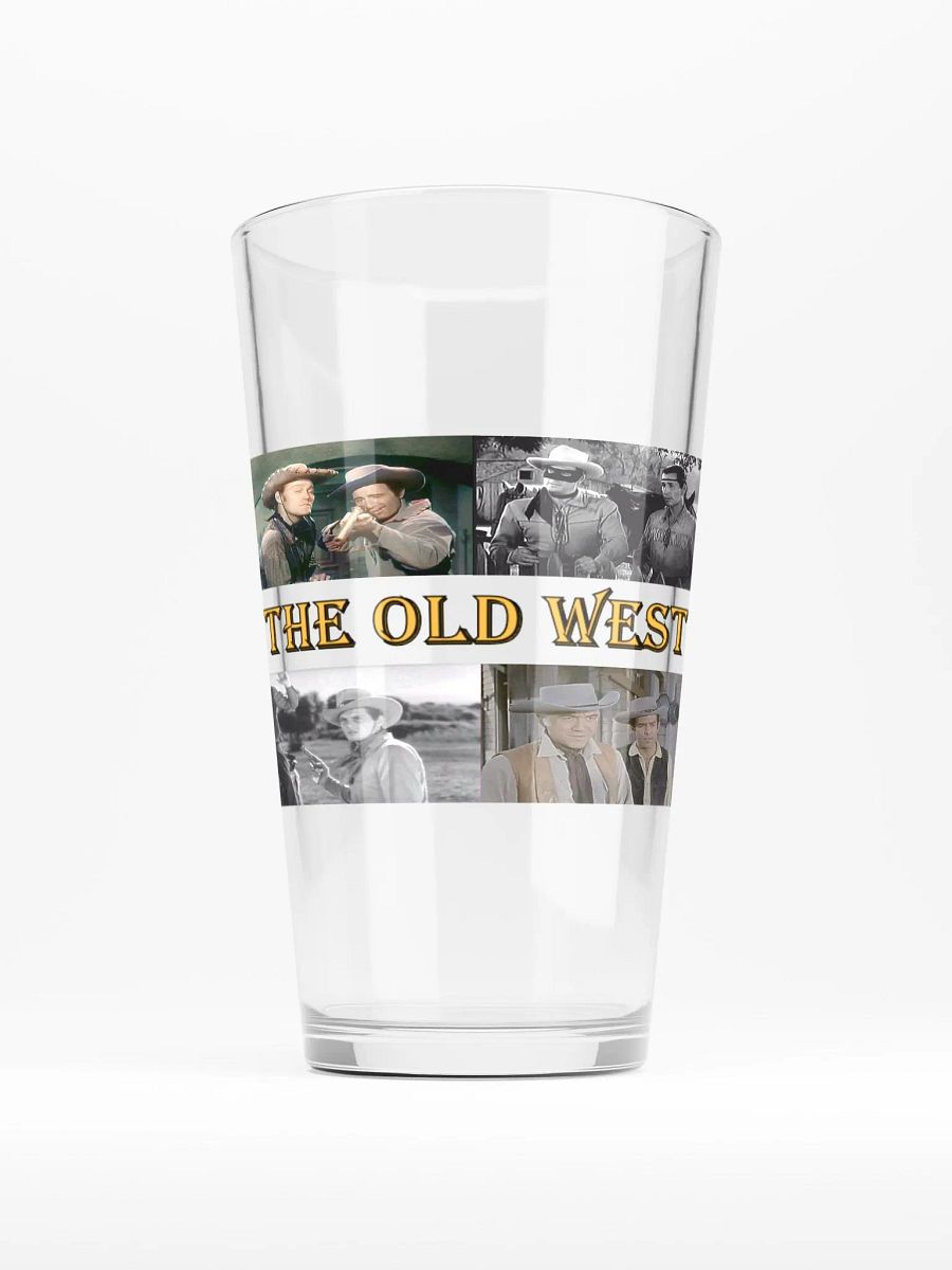 "Turbid" Vintage Western Collage Shaker Pint Glass product image (1)