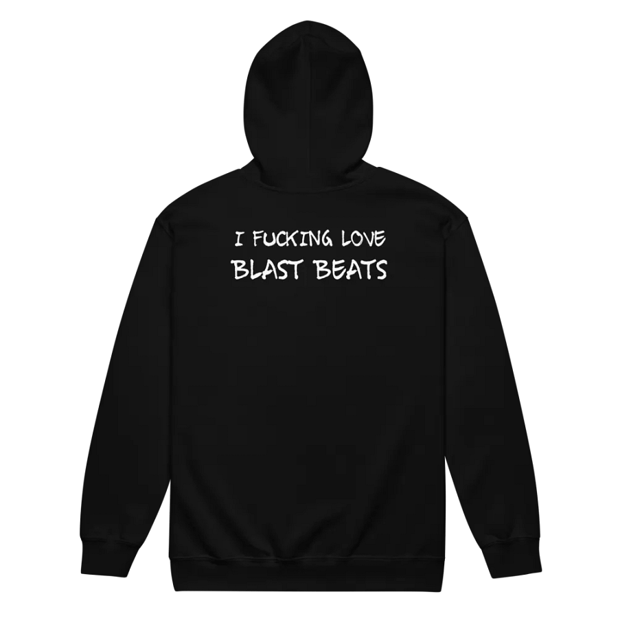 I Love Blast Beats zip hoodie product image (1)