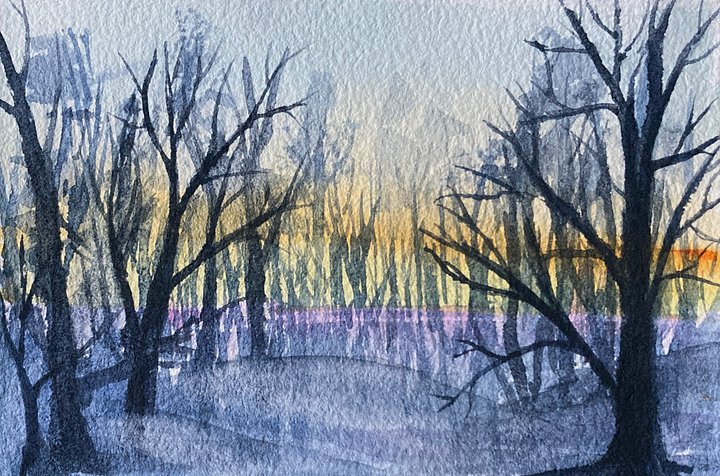 Original watercolor painting: Deep in Van Cleif product image (1)