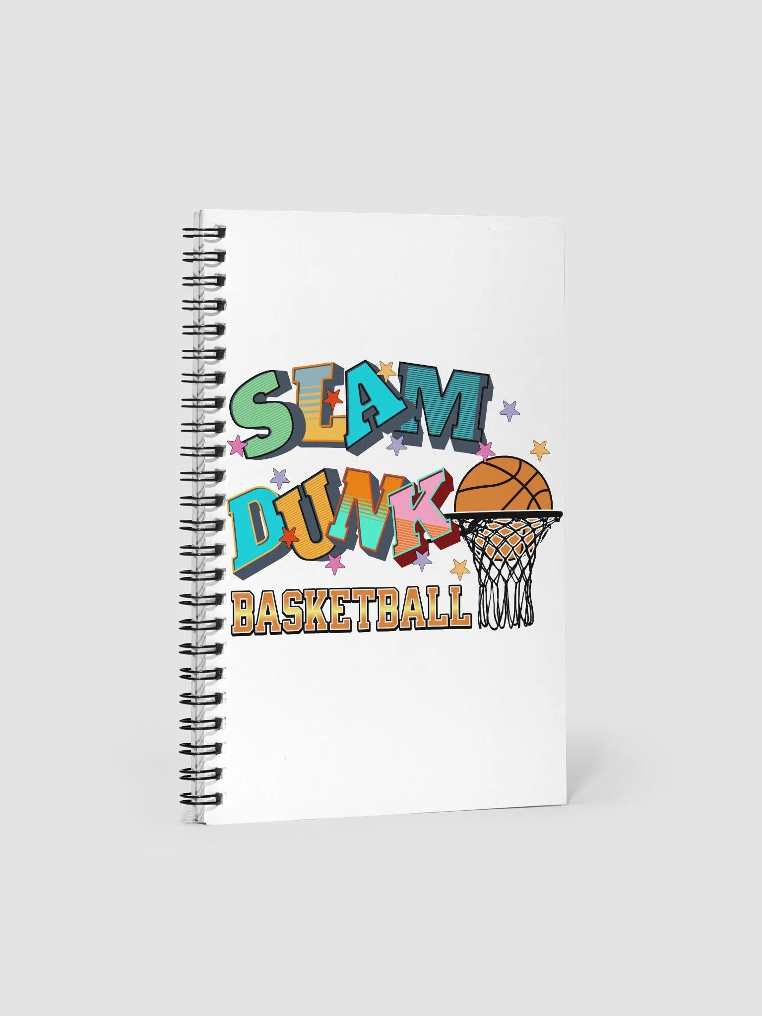 Basketball Slam Dunk Spiral Notebook product image (1)