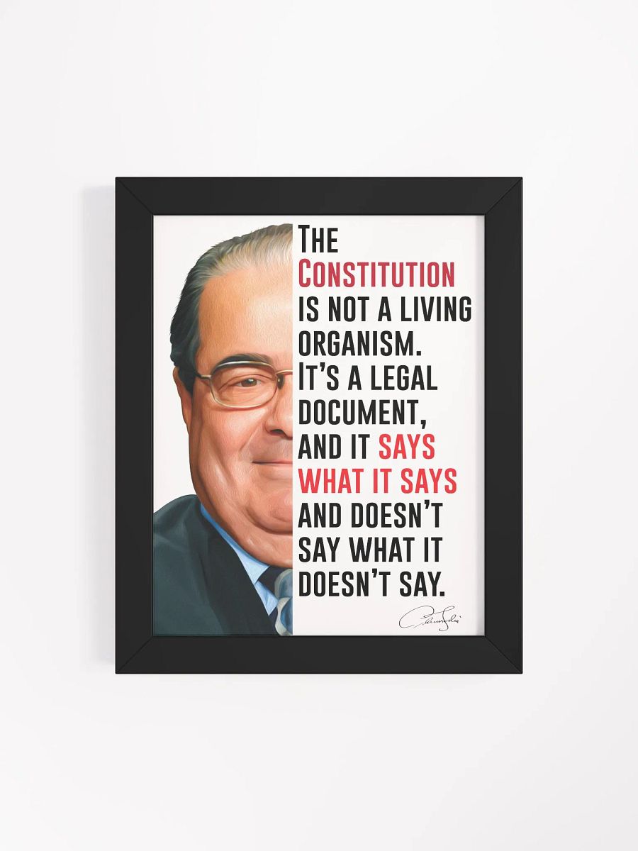 Antonin Scalia Originalist Framed Print product image (3)