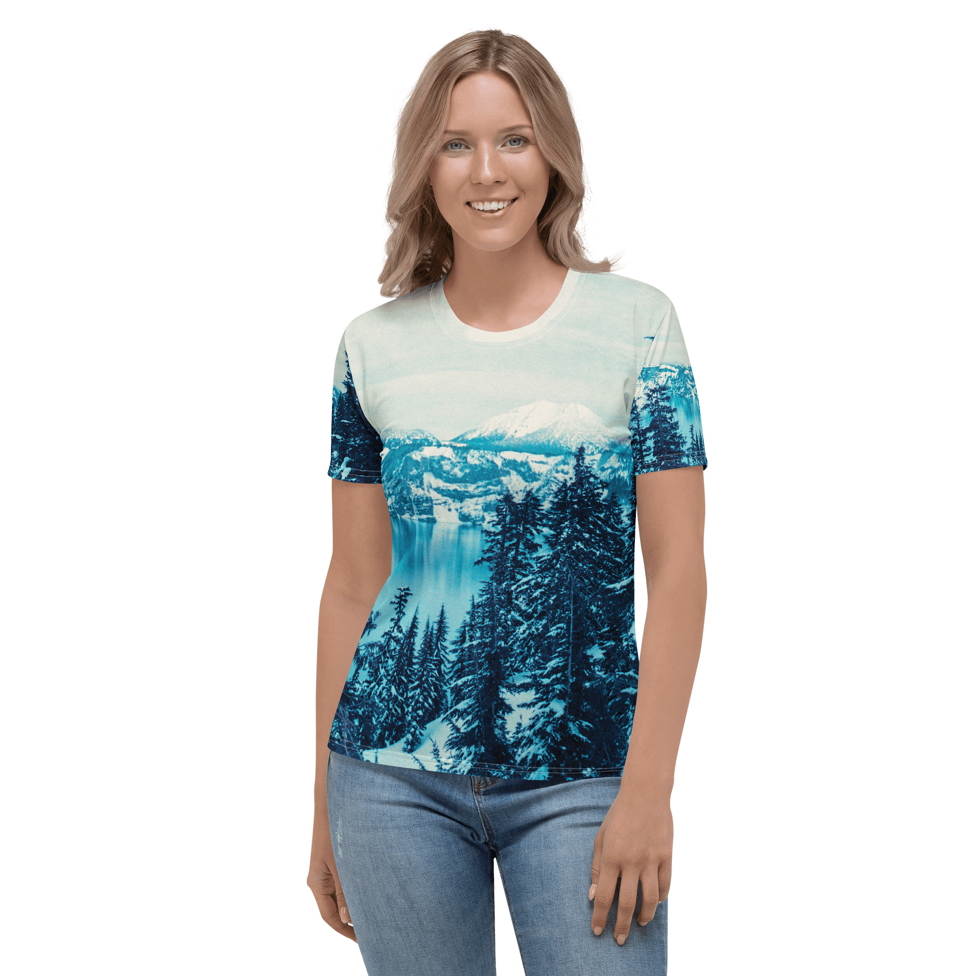 Crater Lake Lomopurple Baby Doll T-Shirt product image (2)