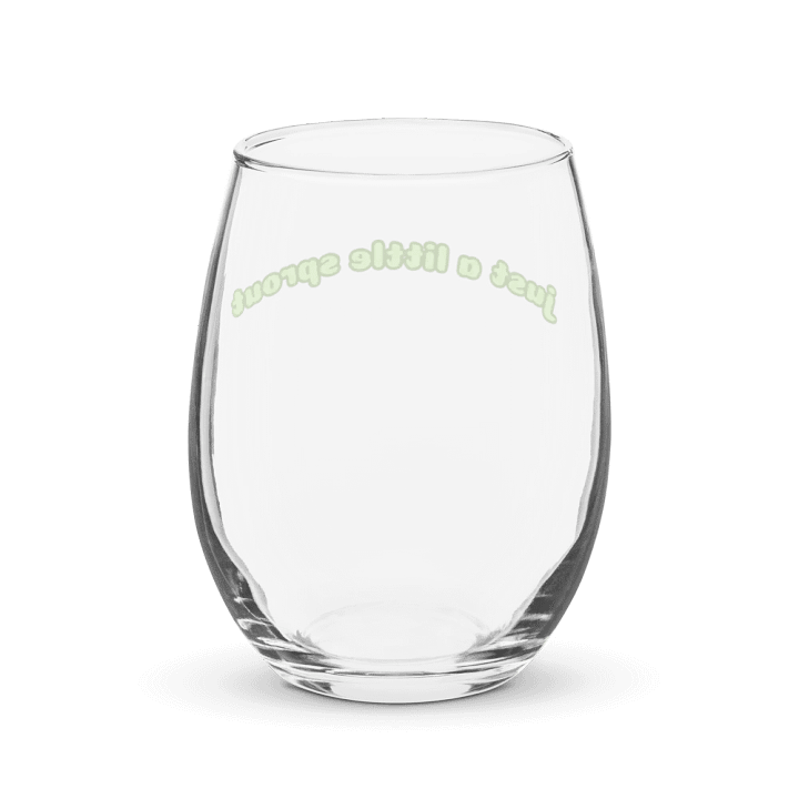 Just a Little Sprout Wine Glass product image (2)
