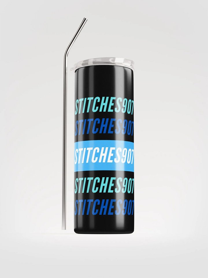 Blue stitches tumbler product image (2)