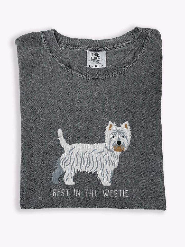 Best in the Westie T-Shirt(Embroidered) of a West Highland White Terrier product image (1)