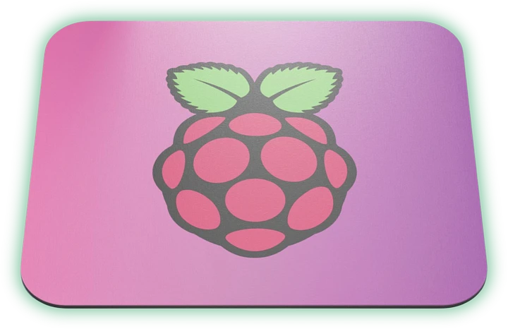 Mouse Pad with Raspberry Pi Icon (Gradient Version) product image (1)